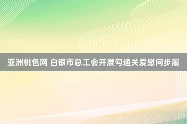 亚洲桃色网 白银市总工会开展勾通关爱慰问步履