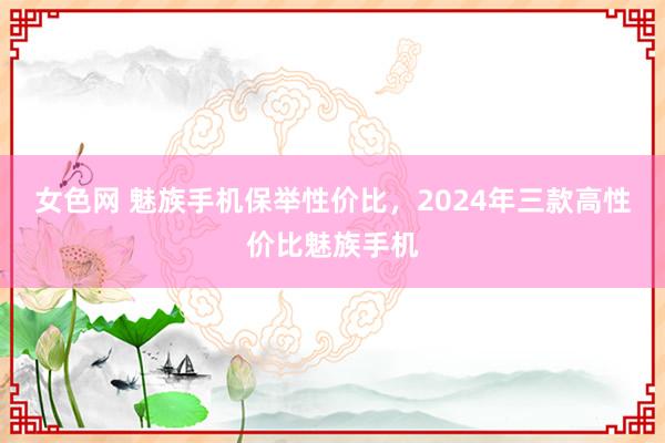 女色网 魅族手机保举性价比，2024年三款高性价比魅族手机