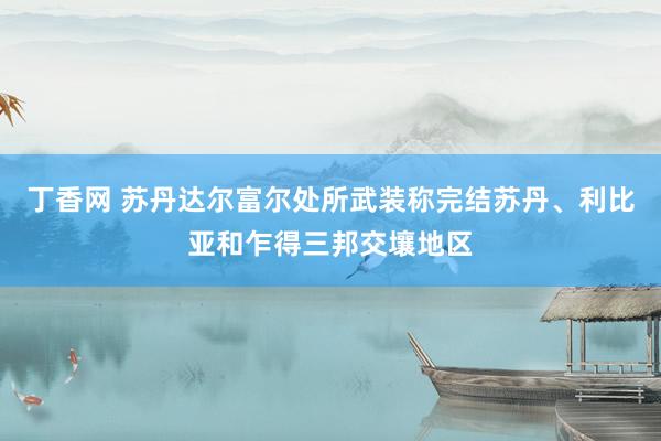 丁香网 苏丹达尔富尔处所武装称完结苏丹、利比亚和乍得三邦交壤地区