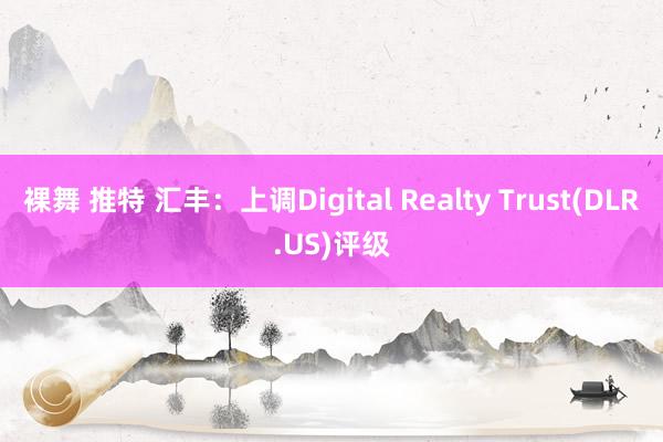 裸舞 推特 汇丰：上调Digital Realty Trust(DLR.US)评级