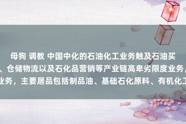 母狗 调教 中国中化的石油化工业务触及石油买卖、石油真金不怕火葬、仓储物流以及石化品营销等产业链高卑劣限度业务，主要居品包括制品油、基础石化原料、有机化工中间体以及聚烯烃等