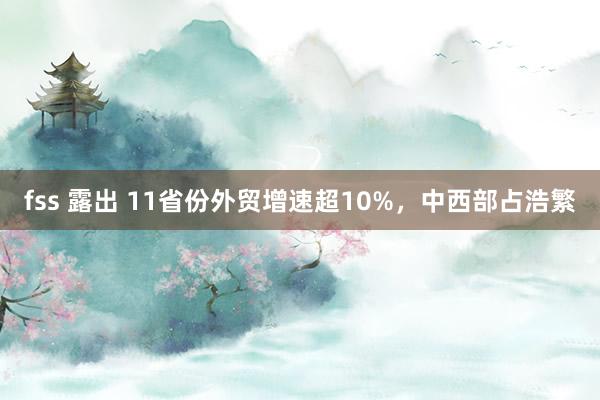 fss 露出 11省份外贸增速超10%，中西部占浩繁