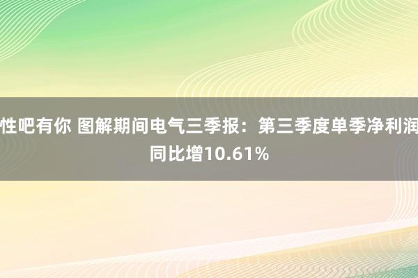 性吧有你 图解期间电气三季报：第三季度单季净利润同比增10.61%