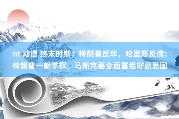 nt 动漫 终末时期！特朗普反华，哈里斯反俄：特朗普一朝掌权，马斯克要全面重组好意思国